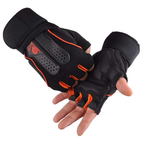 Gym Gloves Half Finger Breathable Weightlifting